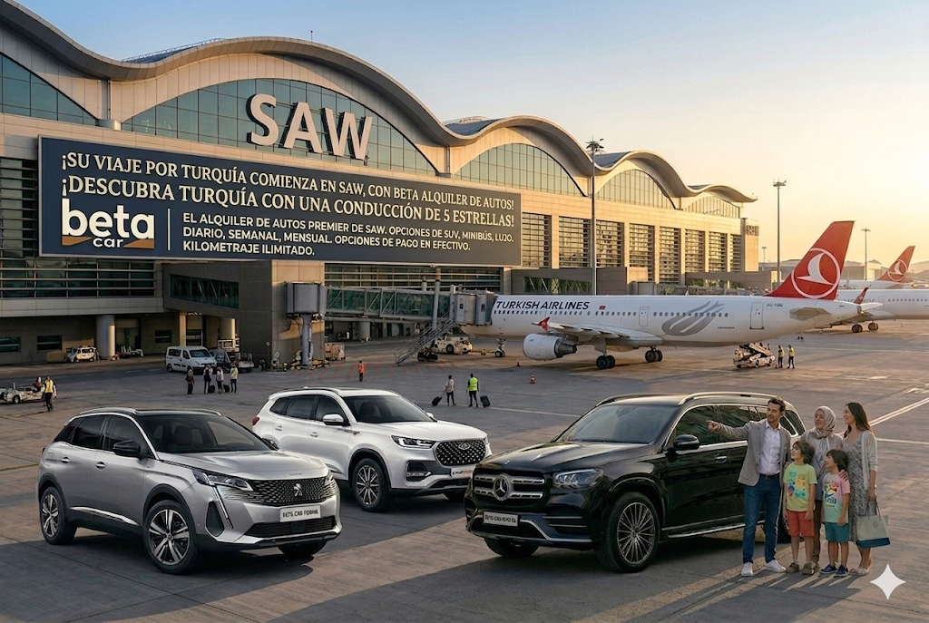 ALQUILER DE COCHES EN SABIHA GOCKEN AIRPORT CON CASH DEPOSIT Y PAGO EN EFECTIVO BETA CAR RENTAL