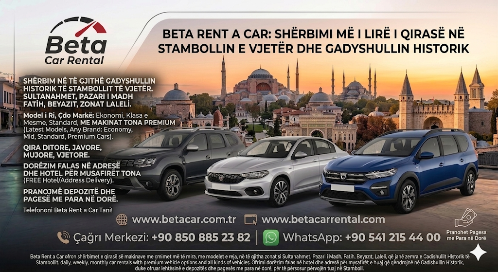 BETA CAR RENTAL OLD CITY MAKINAT ME QERA ME TE LIRA HISTORICAL PENINSULA CASH