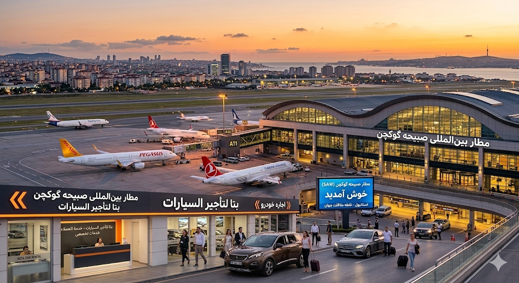 اجاره خودرو در فرودگاه صبیحه گوکچن سفری ممتاز با شرکت ”بتا کار رنتال”
