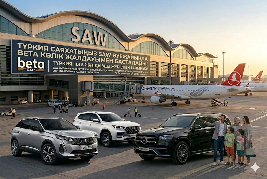 SABIHA GOKCEN AIRPORT ТА CASH DEPOSIT ПЕН CASH PAYMENT АРҚЫЛЫ ЖАҢА КӨЛІК ЖАЛҒА АЛУ BETA