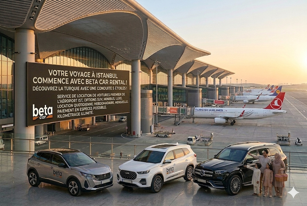 LOCATION DE VOITURE A L AEROPORT D ISTANBUL AVEC CASH DEPOSIT ET PAIEMENT EN ESPECES BETA