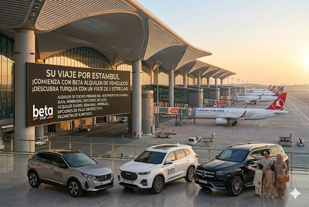 RENTAL CAR EN ISTANBUL AIRPORT CON CASH DEPOSIT Y PAGO EN EFECTIVO BETA CAR RENTAL