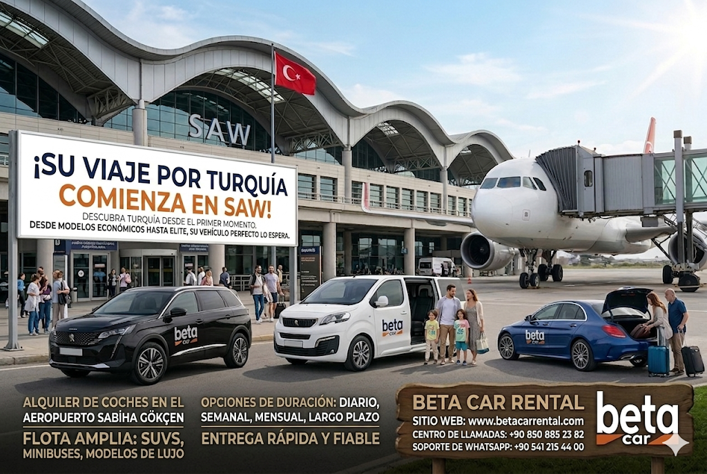 ALQUILE COCHES EN SABIHA GOCKEN AIRPORT CON CASH DEPOSIT Y PAGO EN EFECTIVO BETA CAR RENTAL