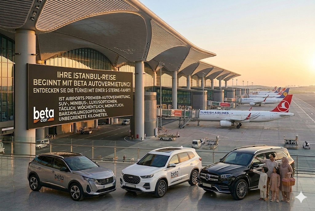 ISTANBUL AIRPORT MIETWAGEN MIT CASH DEPOSIT UND BARZAHLUNG SEGMENT SUV BETA CAR RENTAL