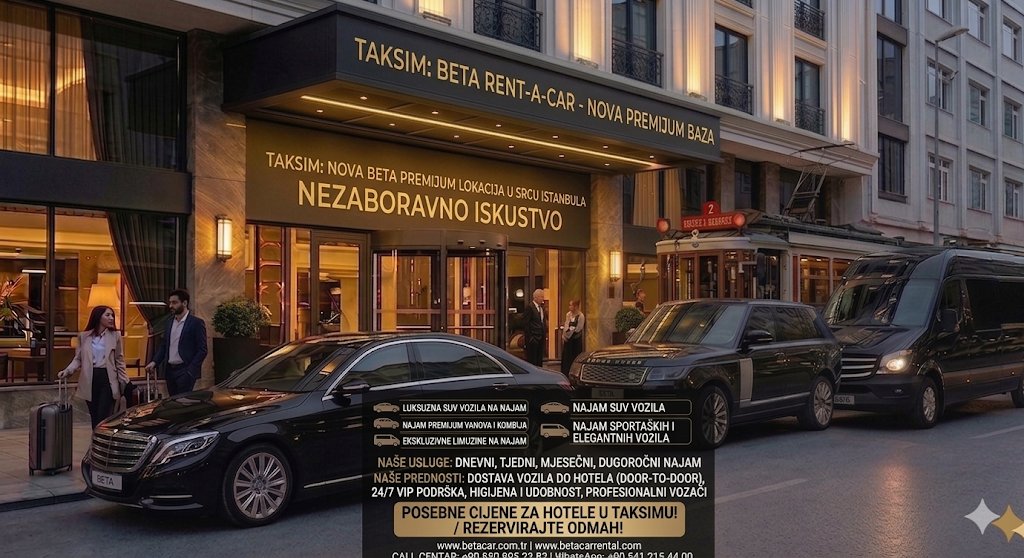 TAKSIM BEYOGLU PERA GALATA TALIMHANE NAJJEFTINIJI NAJAM LUKS VOZILA - BETA CAR RENTAL