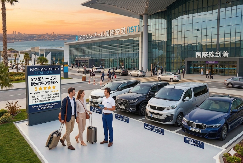 BETA CAR RENTAL イスタンブール空港 レンタカー CASH DEPOSIT AND CASH PAYMENT