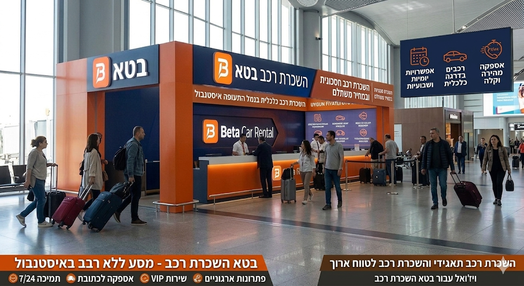 BETA CAR RENTAL השכרת רכב בנמל התעופה איסטנבול | שירות 5 כוכבים עם תשלום ופיקדון במזומן