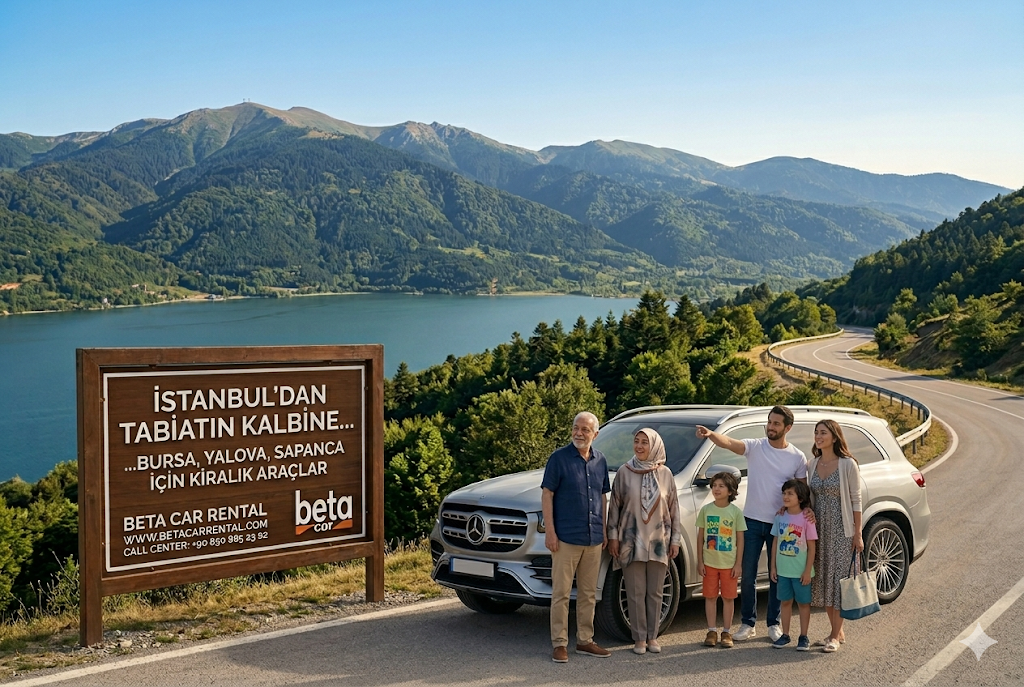 ISTANBUL DAN BURSA YALOVA VE SAPANCA YA DOGA YOLCULUGU BETA CAR RENTAL ARAC KIRALAMA