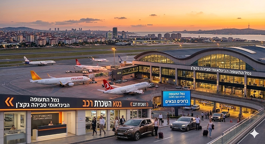 השכרת רכב בנמל התעופה סביהה גקצ ן חווית נסיעה אקסקלוסיבית עם השכרת רכב בטא